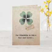 Funny Clover Friendship Mutation Card Karte (Gelbe Blume)
