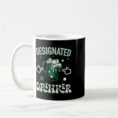 Funny Clover Irish Designated Drinker St. Patty Ce Kaffeetasse (Links)