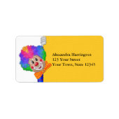 Funny Clown Adressaufkleber (Vorne)