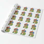 Funny Clown Frog Sticker Geschenkpapier (Ungerollt)