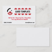 Funny Clown Logos Visitenkarte (Vorne/Hinten)