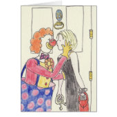 Funny Clown Romance Quirky Weird Liebe Zeichnend K (Vorne)