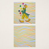 Funny Clown spielen mit farbenfrohen Balls (Vorne & Hinten)