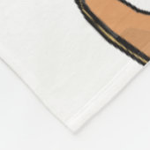 Funny Clown spielen mit farbenfrohen Balls Fleecedecke (Ecke)