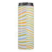 Funny Clown spielen mit farbenfrohen Balls Thermosbecher (Rückseite)