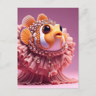 Funny ClownFish Fashion Postkarte