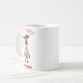 Funny Clumsy Reindeer Merry Christmas Kaffeetasse (Vorderseite Links)
