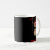 Funny Clumsy Reindeer Merry Christmas T Shirt Kaffeetasse (VorderseiteRechts)