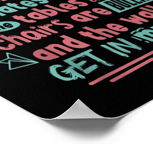 Funny Clumsy Sarcasm Quotes Apparel I'm Not Clumsy Poster (Ecke)