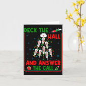 Funny Cna Deck The Halls Answer The Calls Nurse Ch Karte (Gelbe Blume)