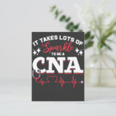 Funny CNA Nurse Certified Nurse Assistant Postkarte (Stehend Vorderseite)