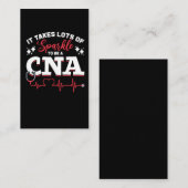 Funny CNA Nurse Certified Nurse Assistant Visitenkarte (Vorne/Hinten)