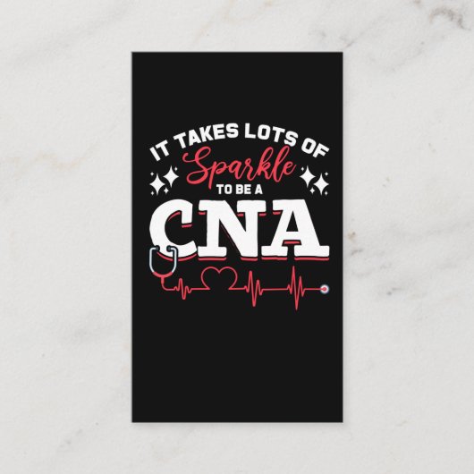 Funny CNA Nurse Certified Nurse Assistant Visitenkarte (Vorderseite)