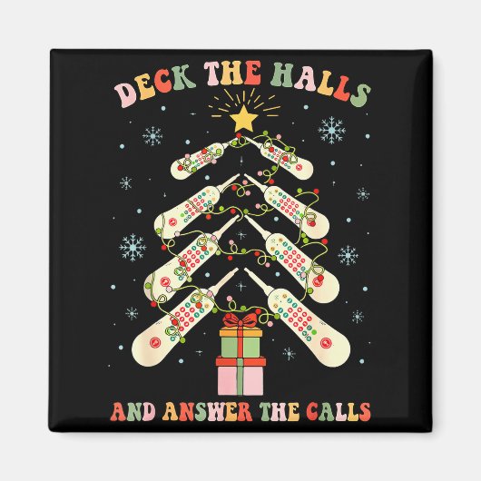 Funny Cna Nurse Christmas Medical Xmas Trees Nursi Magnet (Vorne)