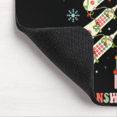 Funny Cna Nurse Christmas Medical Xmas Trees Nursi Mousepad (Ecke)