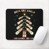 Funny Cna Nurse Christmas Medical Xmas Trees Nursi Mousepad (Mit Mouse)
