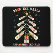 Funny Cna Nurse Christmas Medical Xmas Trees Nursi Mousepad (Vorne)