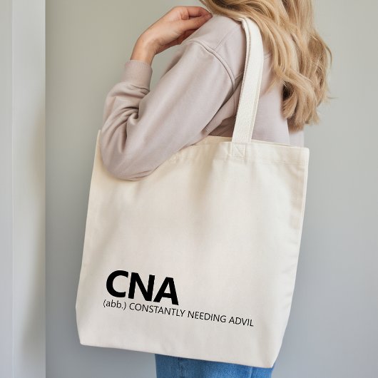 Funny CNA Tote Bag Healthcare Worker Gift for Her Tragetasche