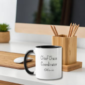 Funny Co-Worker Chief Chaos Coordinator custom Tasse