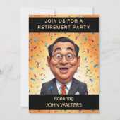 Funny Co-Worker Retirement Party Einladung (Vorderseite)