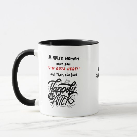 Funny Co-Worker Verlassend Geschenk | Girl Friend  Tasse (Links)