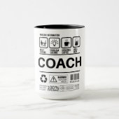 Funny Coach Handling Information Tasse (Zentrum)
