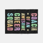 Funny Coach Of An Awesome Cheer Squad Trainer Teac Fleecedecke (Vorderseite (Horizontal))