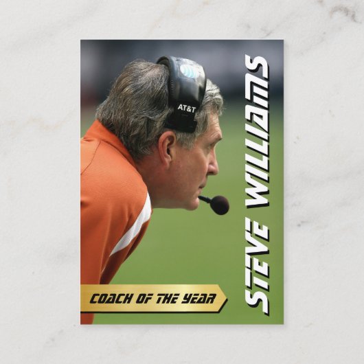 Funny Coach Trading Card Coach Stats Card Geschenk Telefonnummerkarte (Rückseite)