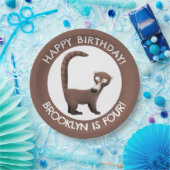 Funny coatimundi Cartoon personalisiert Geburtstag Pappteller (Party)
