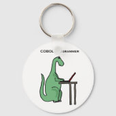 Funny COBOL Programmer Dinosaur Schlüsselanhänger (Vorderseite)