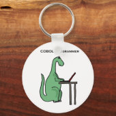 Funny COBOL Programmer Dinosaur Schlüsselanhänger (Vorderseite)