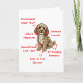 Funny Cockapoo Anatomy Card- Custom Inside Message Karte (Vorderseite)