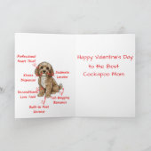 Funny Cockapoo Anatomy Card- Custom Inside Message Karte (Innenseite)