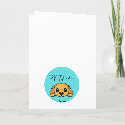 Funny Cockapoo Anatomy Greeting Card Karte (Rückseite)