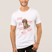 Funny Cockapoo Anatomy - Unique Valentine Gift Tri-Blend Shirt (Vorderseite)