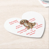 Funny Cockapoo Anatomy - Unique Valentine Gift Untersetzer (angewinkelt)