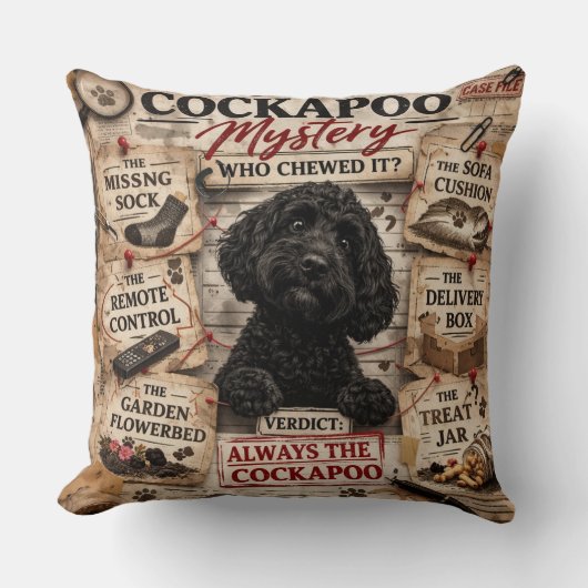Funny Cockapoo Cushion unique gift Kissen (Vorderseite)