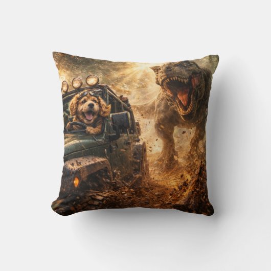 Funny Cockapoo Gift | Action Dog Cushion Kissen (Vorderseite)