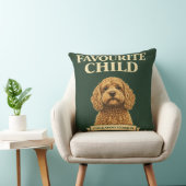 Funny Cockapoo Gift | Favourite Child Kissen (Stuhl )