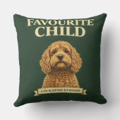Funny Cockapoo Gift | Favourite Child Kissen (Rückseite)