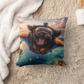 Funny Cockapoo Gift | Flying Dog Cushion Kissen (Decke)