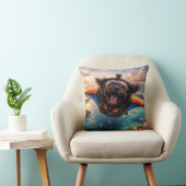 Funny Cockapoo Gift | Flying Dog Cushion Kissen (Stuhl )