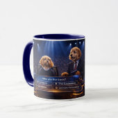 Funny Cockapoo Gift Mug | Who Ate The Sock Tasse (Vorderseite Links)