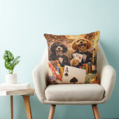 Funny Cockapoo Gift | Poker Dog Cushion Kissen (Stuhl )