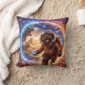 Funny Cockapoo Gift | Space Dog Cushion Kissen (Decke)