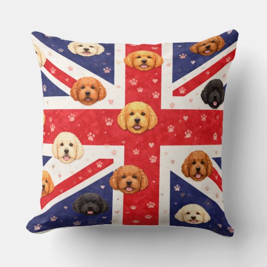 Funny Cockapoo Gift | UK Cockapoo Cushion Kissen (Vorderseite)