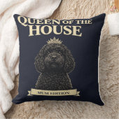 Funny Cockapoo Mum Gift | Queen Of The House Kissen (Decke)