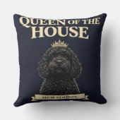 Funny Cockapoo Mum Gift | Queen Of The House Kissen (Rückseite)