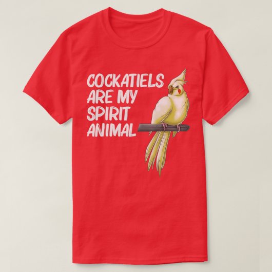 Funny Cockatiel Bird Parrot Lover 9 T-Shirt (Design vorne)