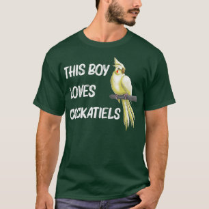Funny Cockatiel Geschenk für Jungen Kinder Bird Pa T-Shirt